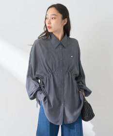 earth music&ecology ウエストドロストシアーシャツ