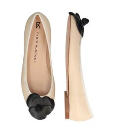 INTER-CHAUSSURES 【FABIO RUSCONI】ラウンドトウフラットカメリアバレエ