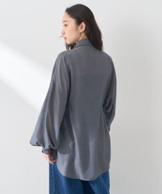 earth music&ecology ウエストドロストシアーシャツ