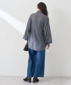 earth music&ecology ウエストドロストシアーシャツ