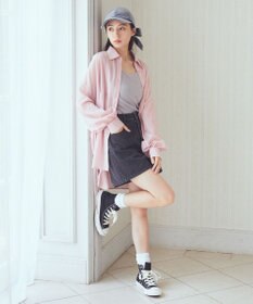 earth music&ecology ウエストドロストシアーシャツ