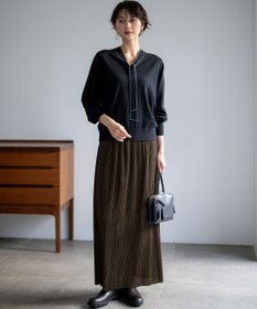 23区 【SLOW/一部店舗限定】トリコットプリーツ Iライン スカート