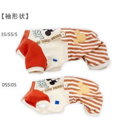 PET PARADISE ディズニー ミッキーマウス ストライプ パンツつなぎ 小型犬