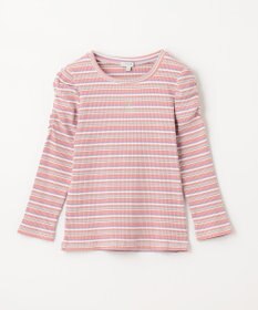 ANY KIDS 七分袖 テレコボーダー Tシャツ