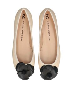INTER-CHAUSSURES 【FABIO RUSCONI】ラウンドトウフラットカメリアバレエ
