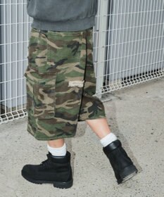 WEGO スーパーバギーカモフラカーゴショーツ