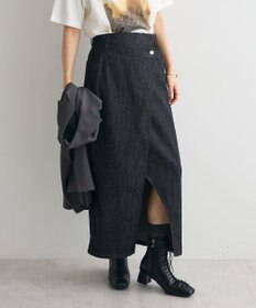 CRAFT STANDARD BOUTIQUE ラップ風デニムスカート