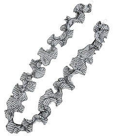 WEGO ギンガムフリルストラップ