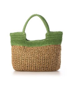 UNBILLION カシュカシュ cachecache / 切り替え編みクロッシェ2wayミニトート