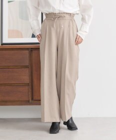 earth music&ecology ウールライクリラックスパンツ