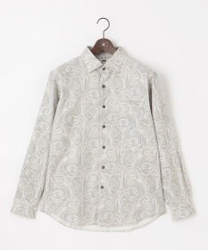 JOSEPH ABBOUD 【LIBERTY・綿100％】リバティペイズリープリントコーデュロイ シャツ