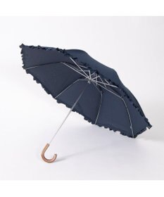 UNBILLION カシュネ cachenez / 【晴雨兼用】【日傘】 シャンプレーフリルトップレス折りたたみ傘