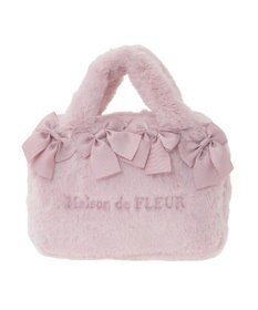 Maison de FLEUR ピンクマニア2Wayファーリボンミニバッグ
