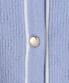 ANY SIS バイカラーニット カーディガン