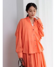 Te chichi 【新色追加】シャンブレーボイルシャツ(セットアップ可)