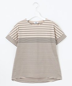 J.PRESS LADIES L パネルボーダー ドルマンスリーブ カットソー