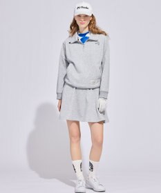 PW CIRCULUS 【WOMEN】ハーフジップ 裏毛スウェットトップス ゴルフウェア レディース