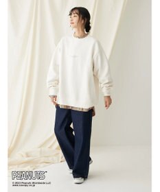 CRAFT STANDARD BOUTIQUE ＰＥＡＮＵＴＳ裏起毛スウェットクルー