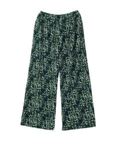 Green Parks セルフカットプリーツ柄パンツ