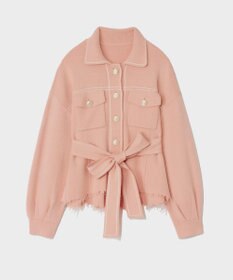 GRACE CONTINENTAL ニットワークジャケット