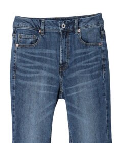 earth music&ecology セルフカットセミフレアデニムパンツ