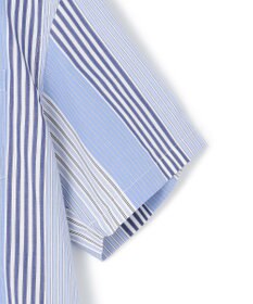 J.PRESS YORK STREET 【UNISEX】マルチストライプバンドカラー シャツ