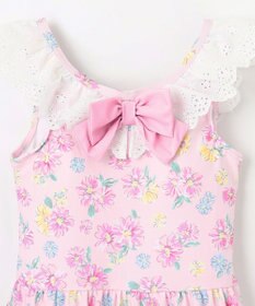 ANY KIDS 花柄×レース ワンピース水着