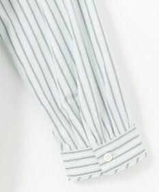 J.PRESS LADIES 【洗える】BEZ VEGA ストライプ フリルネック ブラウス