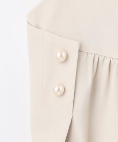 組曲 【洗える】パールポイントショートレングス ジレ