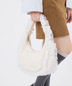 LeSportsac RUFFLE ZIP HOBO/メレンゲレースラッフル