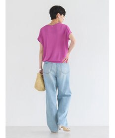 AMERICAN HOLIC 接触冷感フレンチスリーブニットプルオーバー