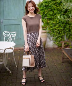 ANY SIS 【洗える】オンブレーチェックコンビ ワンピース