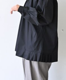 muuc 〈オーガニックコットン〉〈コットンブロード生地〉〈カラーにより異なる生地〉〈通年着られる〉コットン裾プリーツ ブラウス