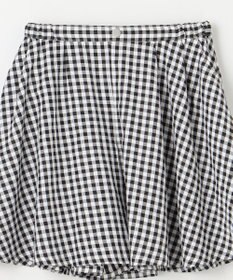 組曲 KIDS 【150-160㎝】フレアーギンガム ショートパンツ