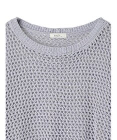 earth music&ecology スパンコールショートゆるニット