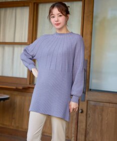 Tiaclasse L 求心片畦ニットチュニック