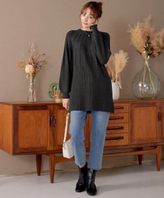 Tiaclasse L 求心片畦ニットチュニック