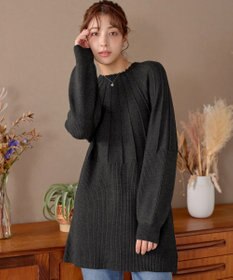 Tiaclasse L 求心片畦ニットチュニック