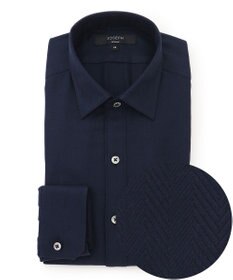 JOSEPH HOMME 【ドレスシャツ】ヘリンボンシャツ レギュラーカラードレスシャツ