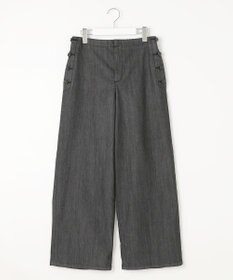 J.PRESS LADIES L 【洗える】T/C DENIM セミワイド パンツ