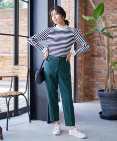 ANY 【ウエストゴム/ストレッチ/裏起毛】シークレットウォーム　テーパードパンツ