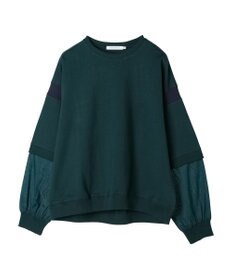 AMERICAN HOLIC 袖異素材ミニ裏毛プルオーバー