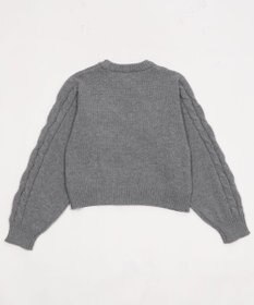 WEGO チュールリボンケーブルニット