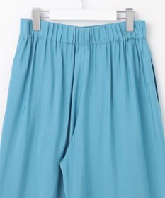 自由区 L 【ウエストゴム・洗える】エアリーツイルワイド パンツ