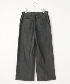 J.PRESS LADIES L 【洗える】T/C DENIM セミワイド パンツ