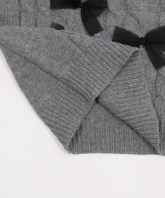 WEGO チュールリボンケーブルニット