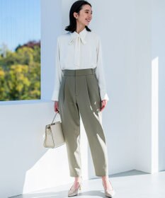 組曲 【洗える・ストレッチ】プランタンカラークロップド パンツ