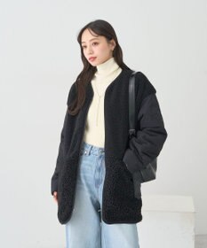 earth music&ecology ボアキルトミドルコート