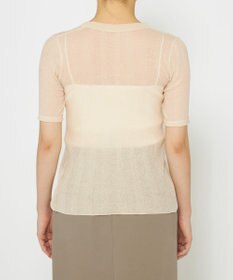 uncrave 【手洗い可】シアー ランダムリブ Uネック カットソー（uncrave STANDARD）