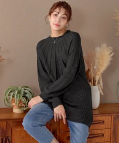 Tiaclasse L 求心片畦ニットチュニック